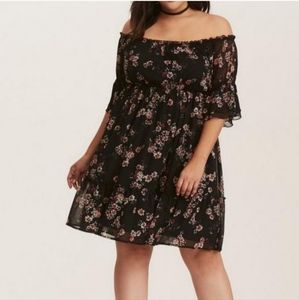 Torrid 2X off shoulder dress